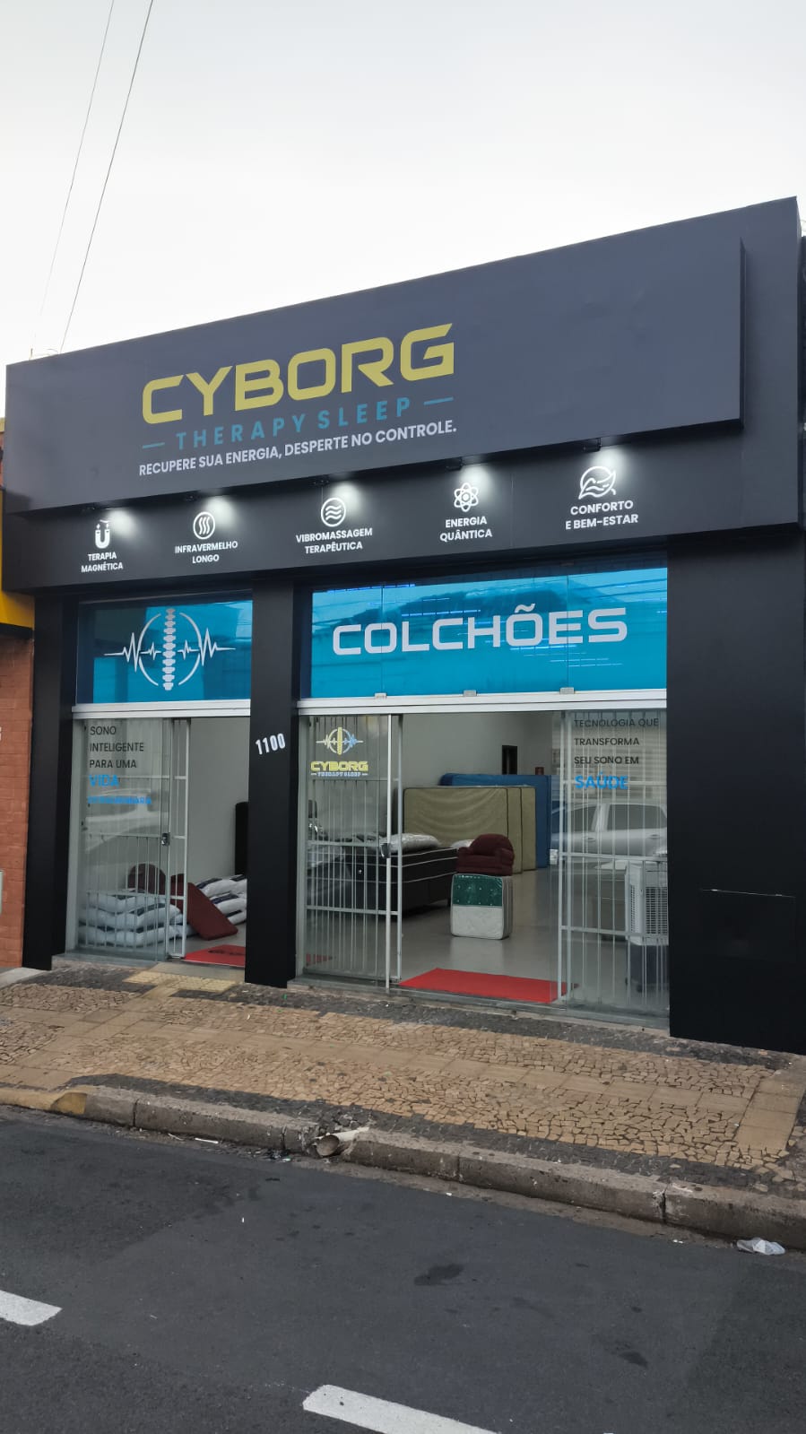 Fachada da Loja Física Cyborg Therapy Sleep em Fernandópolis